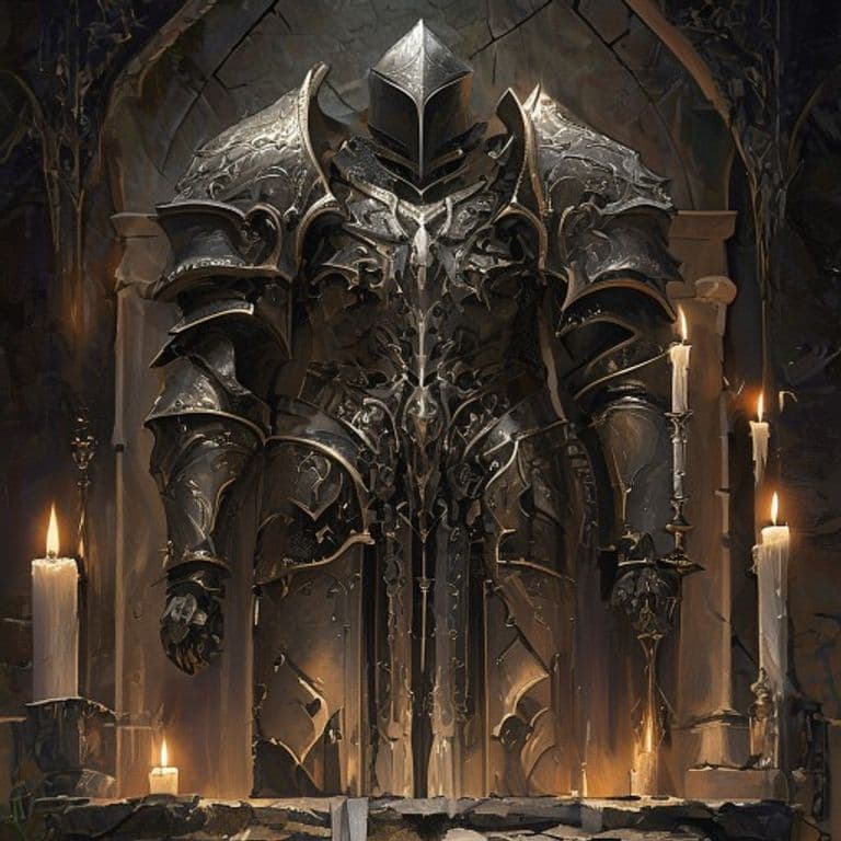 Grave Ward Armor — fantasy item illustration