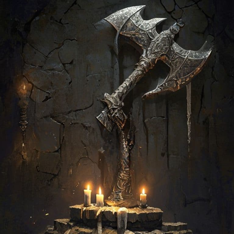 Berserker Axe — fantasy item illustration