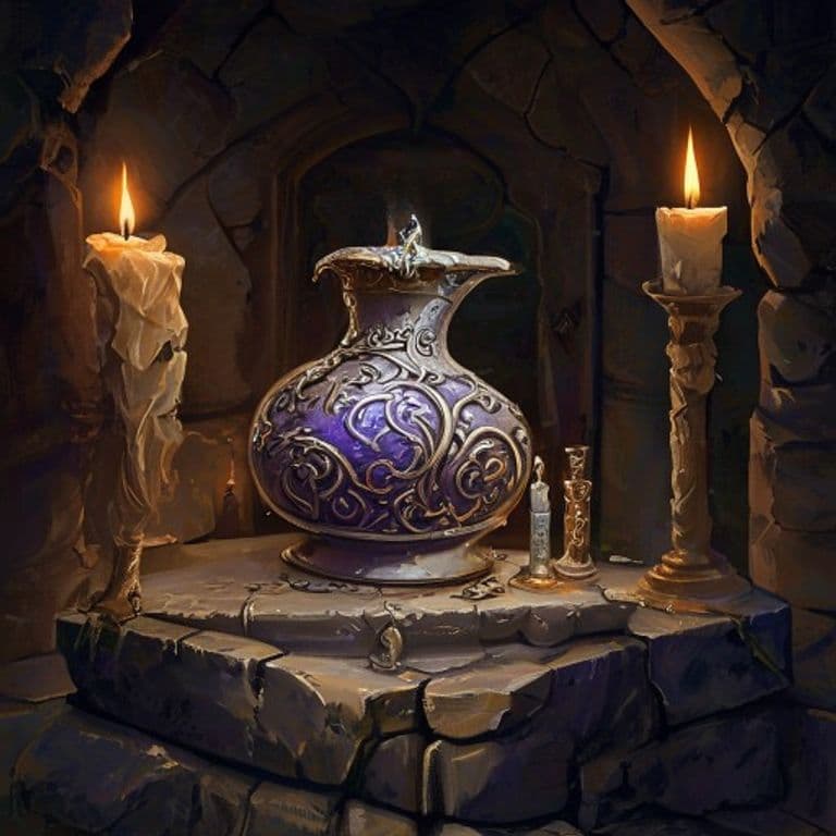 Flask of Inebriation — fantasy item illustration