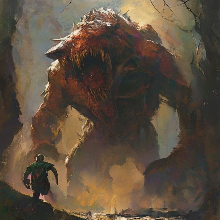 Laestrigonian Giant — fantasy monster illustration