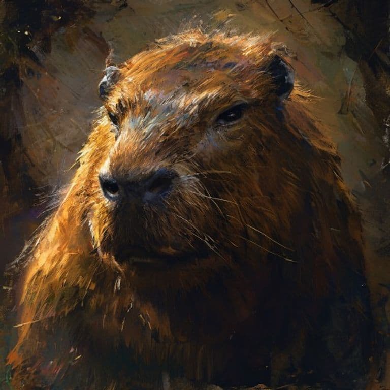 Capybear — fantasy monster illustration