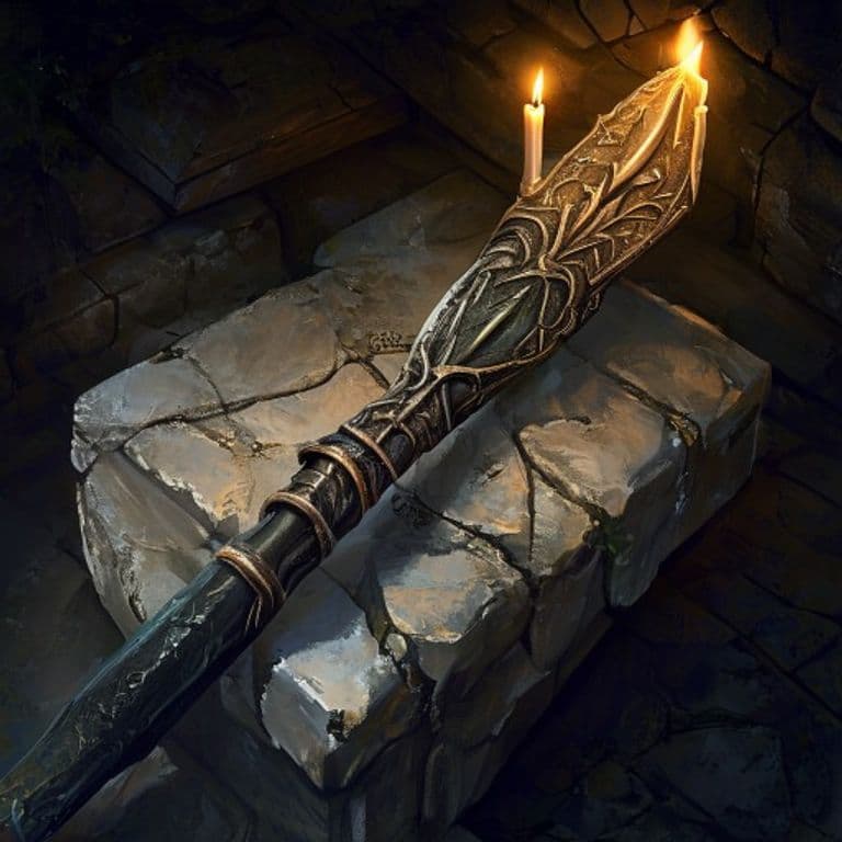 Quick Canoe Paddle — fantasy item illustration