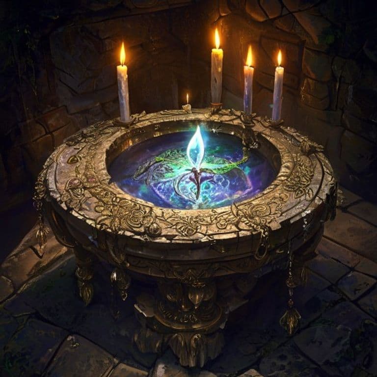 Well of Many Worlds — fantasy item illustration