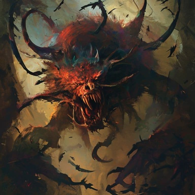 Swarm of Quippers — fantasy monster illustration