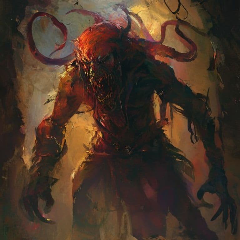 Rakshasa, Servitor — fantasy monster illustration