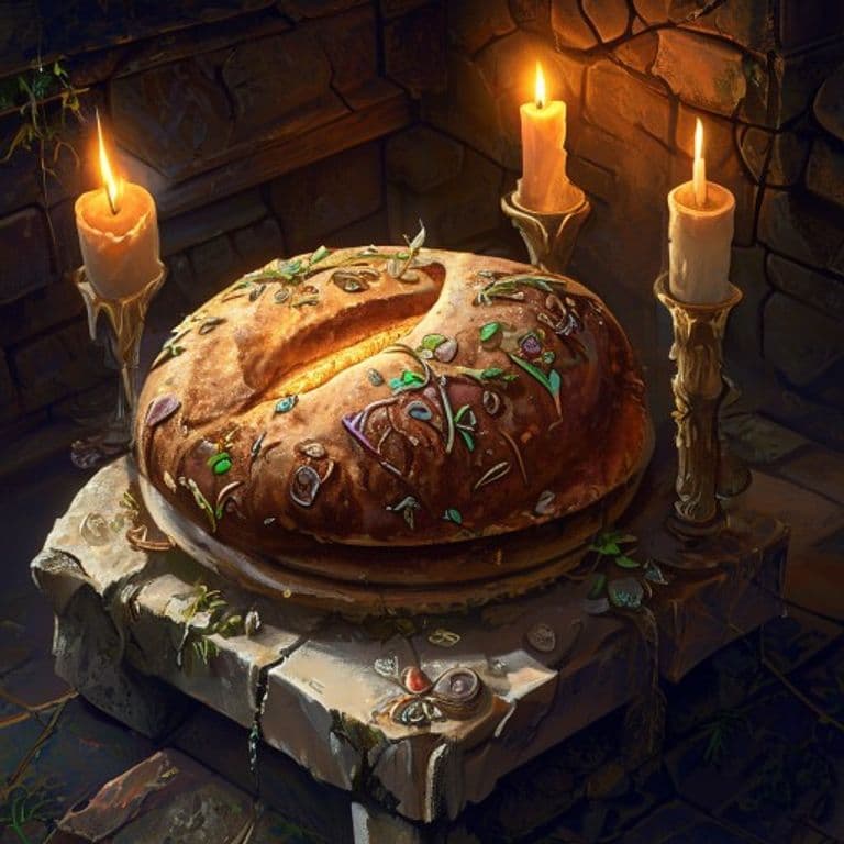 Gloam Bread — fantasy item illustration