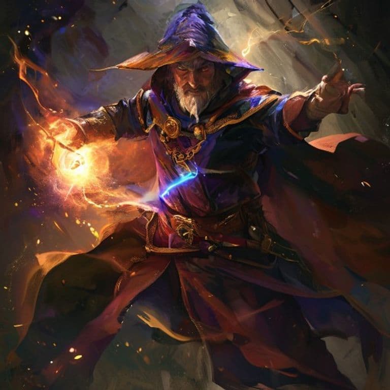 Wizard — fantasy class hero illustration