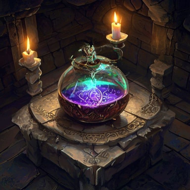 Tonic for the Troubled Mind — fantasy item illustration