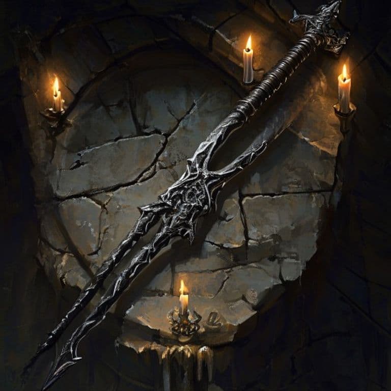 Whip of Fangs — fantasy item illustration
