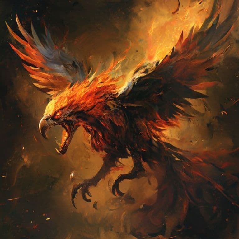 Ash Phoenix — fantasy monster illustration