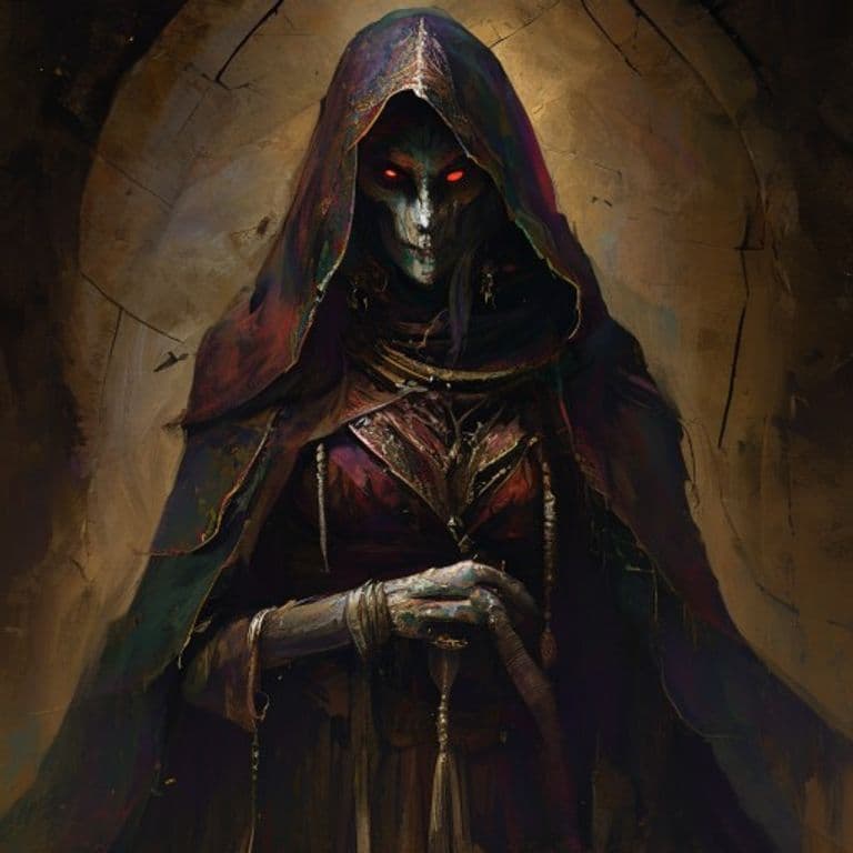 Darakhul High Priestess — fantasy monster illustration