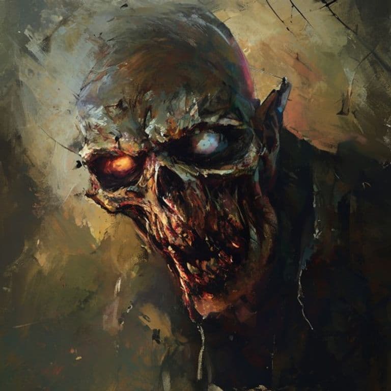 Zombie — fantasy monster illustration