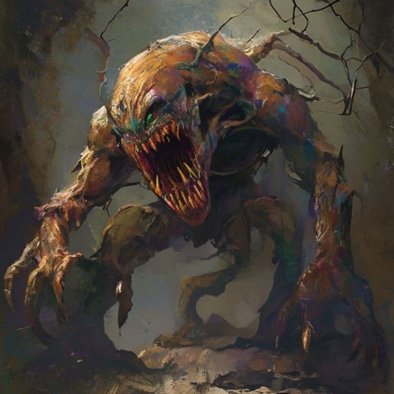 Gnarljak — fantasy monster illustration