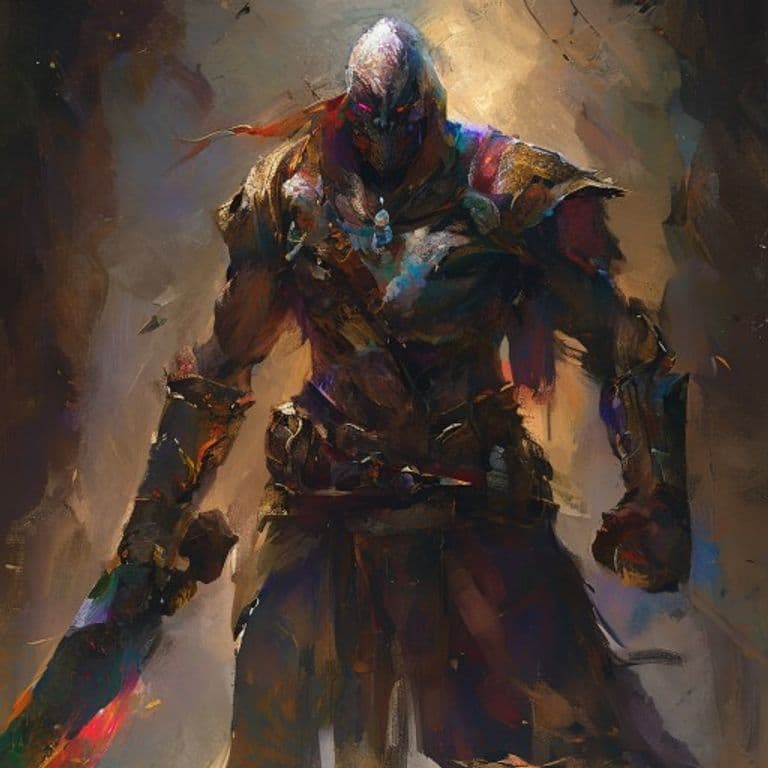 Champion Warrior — fantasy monster illustration