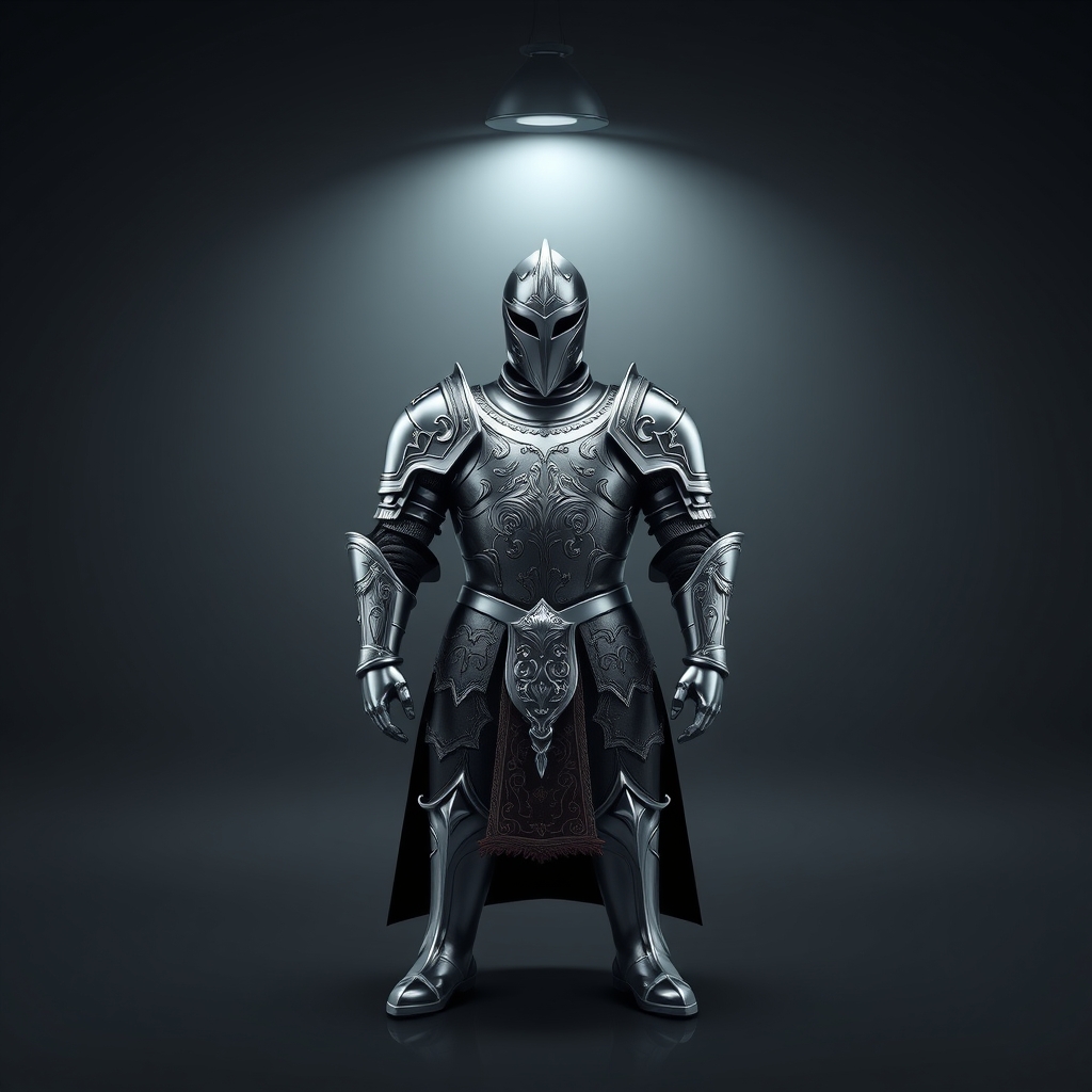 a suit of armor, forged from steel