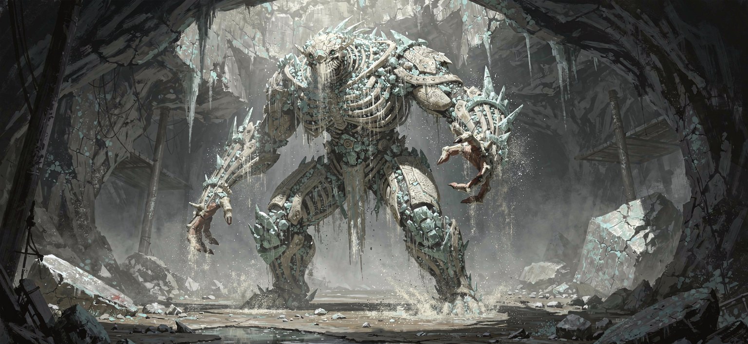 Saltbound Colossus — illustration by FTTHelper — FLUX.2 pro via fal.ai