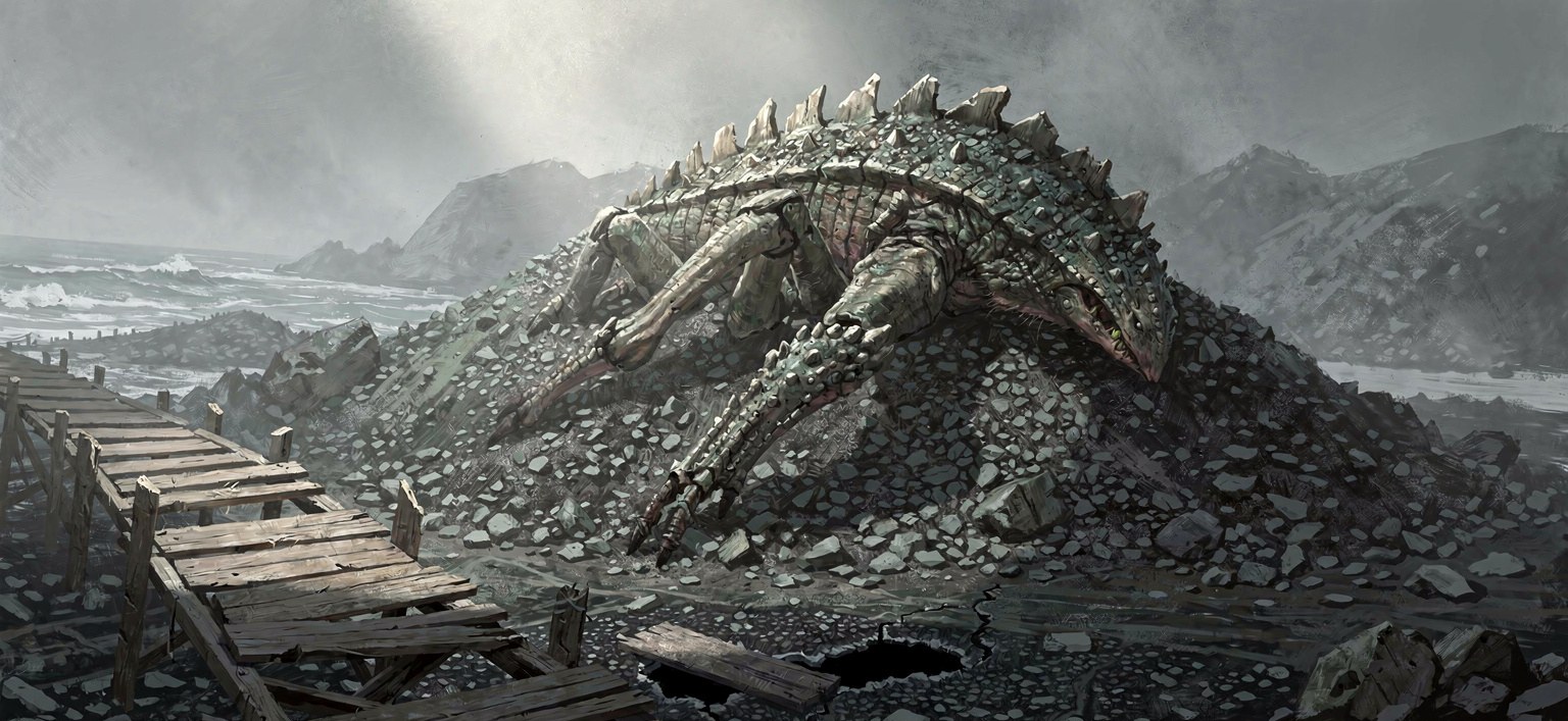 Tailings Lurker — illustration by FTTHelper — FLUX.2 pro via fal.ai