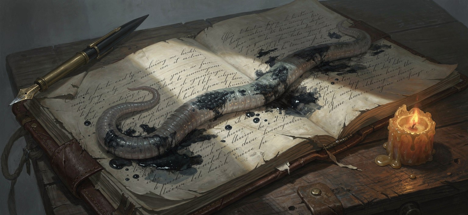 Tallyworm — illustration by FTTHelper — FLUX.2 pro via fal.ai